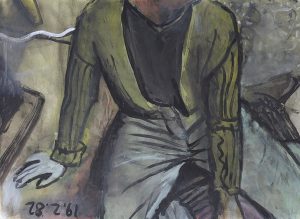 Maleri av Helga Bosten fra selvportrettserien «Selbst»