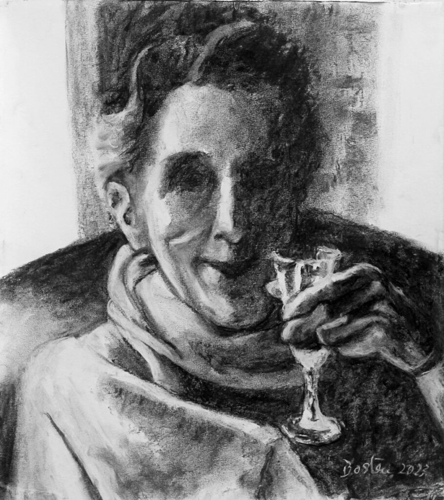 Tegning av Karen Blixen